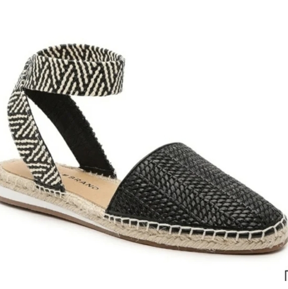 Lucky Brand Women Renka Ankle Leather Espadrille Sandals shoes sz 7M - Picture 1 of 12